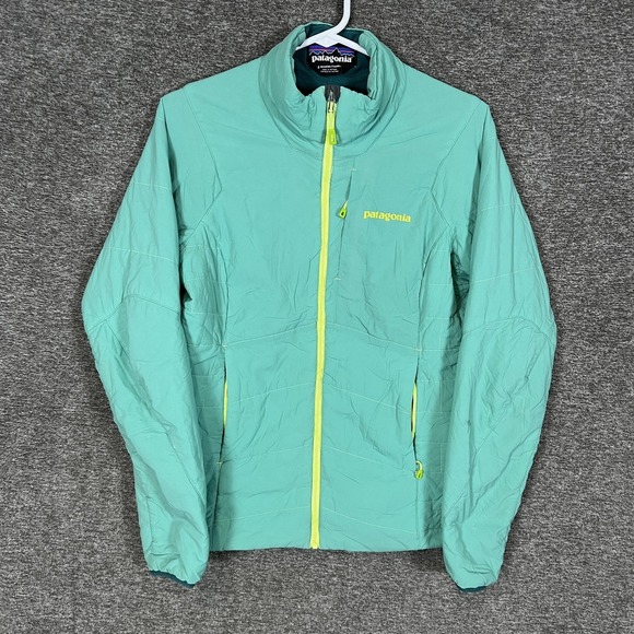 Patagonia Nano Air Puff Jacket Womens Small Green Insulated Full Zip Lightweight - Picture 1 of 10